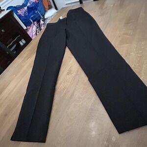 Talbots Hampshire Curvy Pants Womens 10 Black Straight Leg Dress Stretch NWT